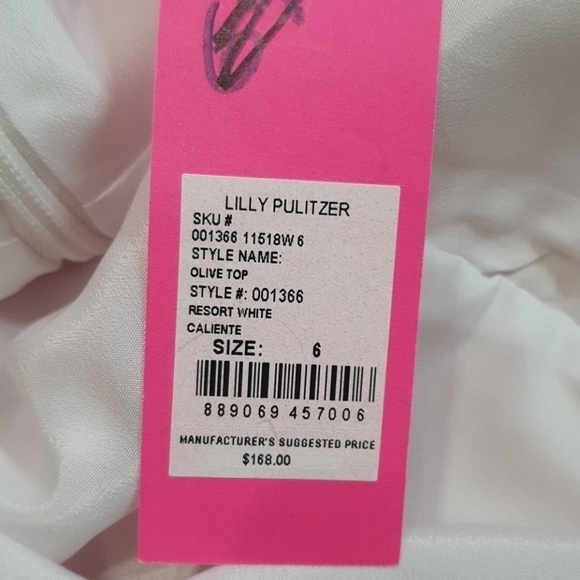 NWT Lilly Pulitzer Ruffled Tier Olive Top - Picture 8 of 10